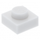 LEGO lapos elem 1x1, fehér (3024)
